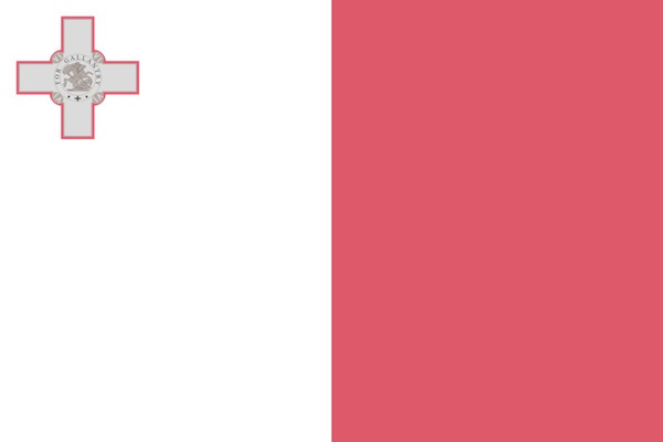 Malta bayrağı Photomontage