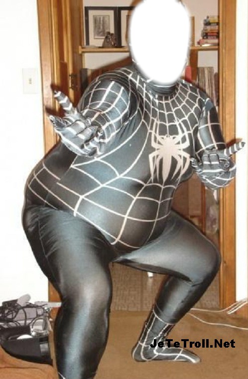 fat spiderman Fotomontáž