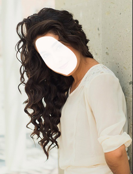 Curly hair Valokuvamontaasi