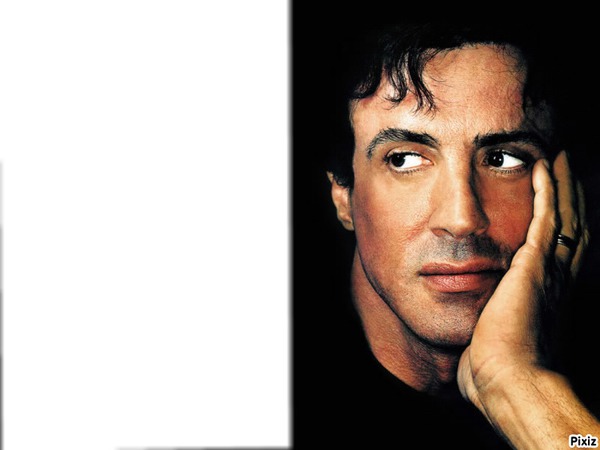 sly stallone Photo frame effect