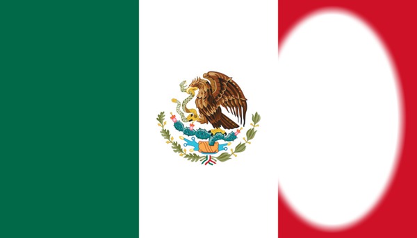 Mexico bandera Fotomontagem