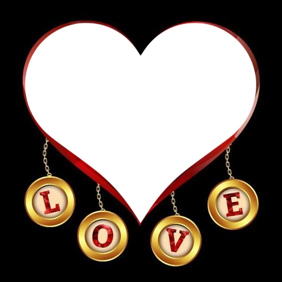 Love, letras y corazón. Valokuvamontaasi