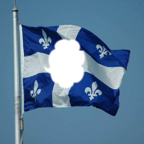 drapeau du Quebec Fotomontage