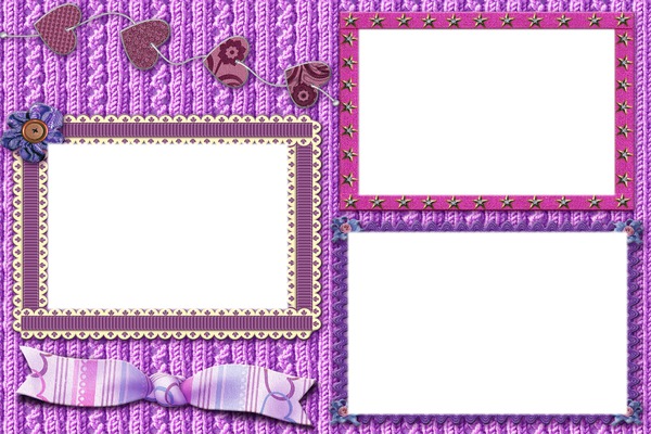 pretty purple frame Fotomontage