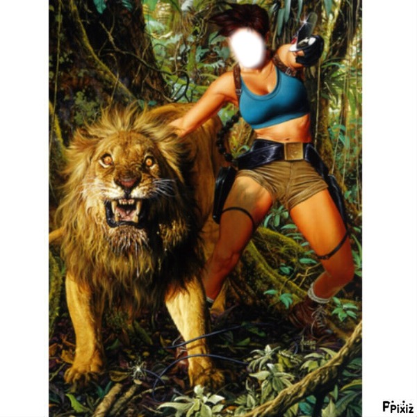 jungle queen Fotomontage