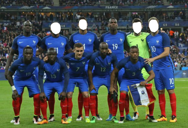 Equipe de France Euro2016 Fotomontasje