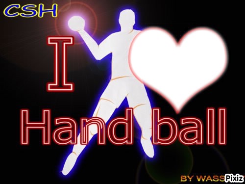 I love handball Montage photo