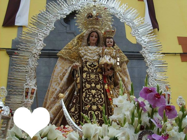 Virgen del Carmen Canaria Фотомонтажа