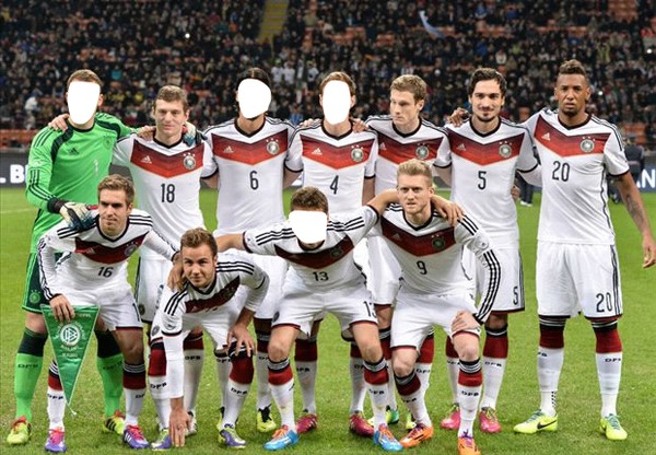 equipe allemagne Montage photo