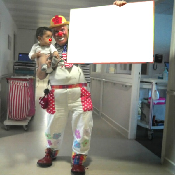 clown et bébé Фотомонтажа
