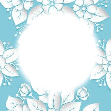 flores azul フォトモンタージュ