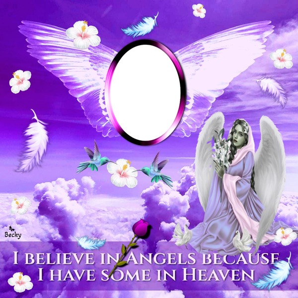 i belive in angels Photomontage