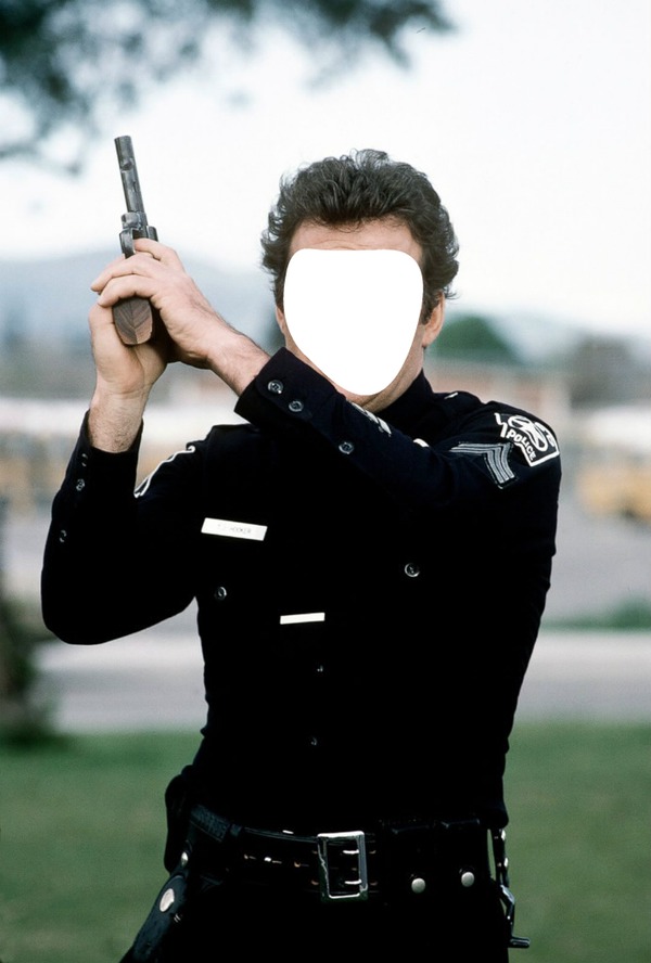 police hooker Photo frame effect
