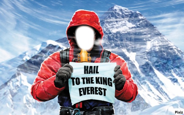 the king of mt everest Fotomontaža