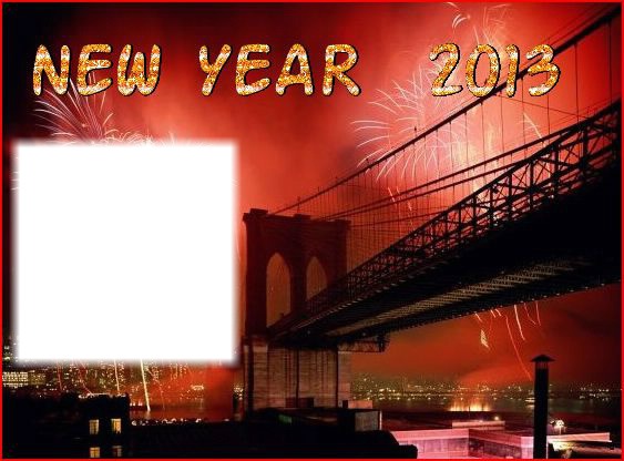 NEW YEAR 2013 Photo frame effect
