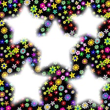 estrellas y flores Fotomontage