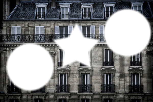 immeuble de paris Montaje fotografico