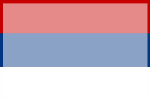 Serbia Flagge string Montaje fotografico