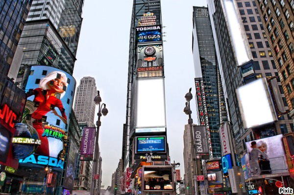 Time square Photo frame effect