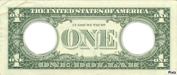 one dollard Fotomontāža