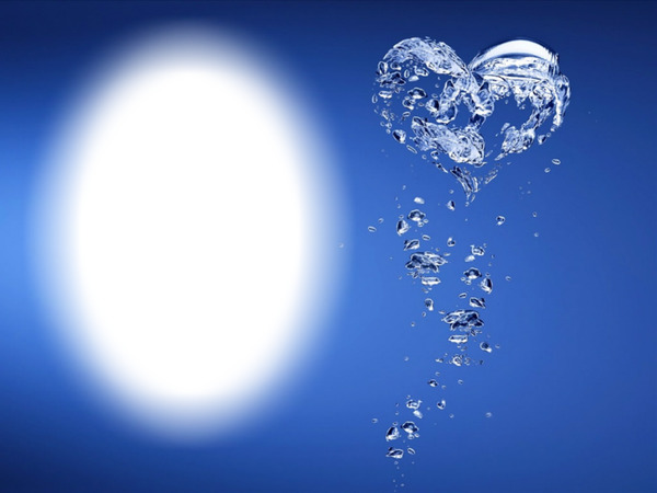 burbuja de agua Fotomontage