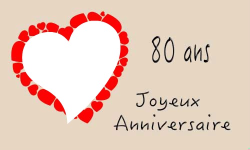 80 ans Photo frame effect