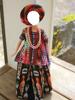 barbie guatemalteca Photo frame effect
