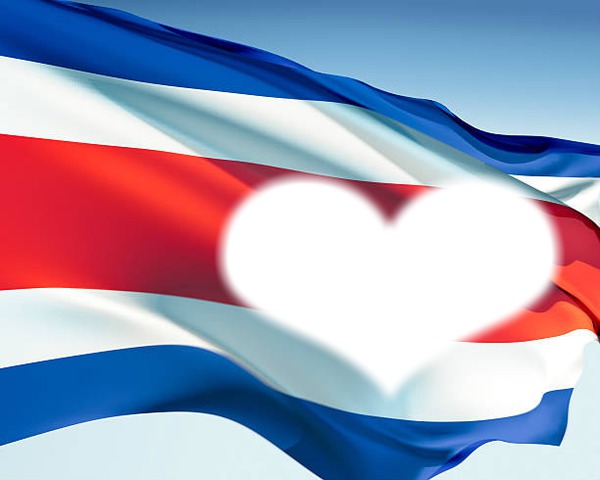 Bandera de Costa Rica Photo frame effect