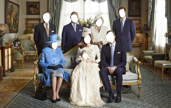 famille royal anglaise Fotomontage