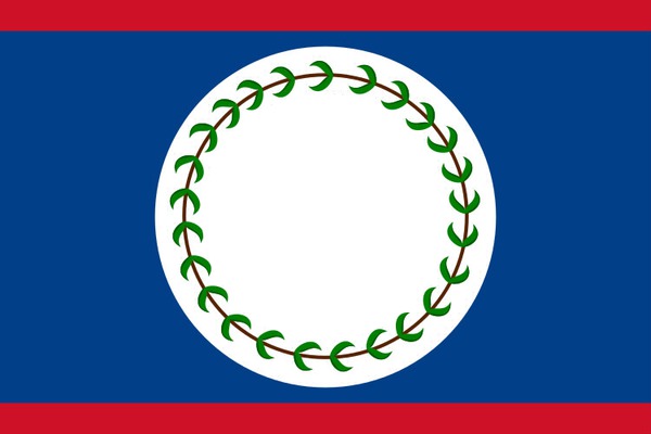 Belize flag Fotomontagem