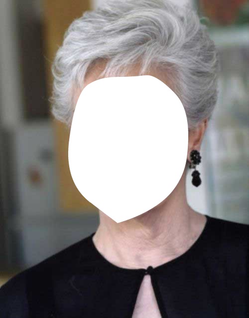 cheveux gris Photomontage