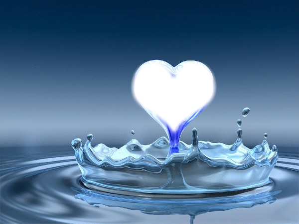 coeur d eau Photomontage