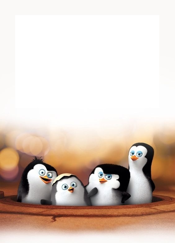 Penguins Madagascar Fotomontáž