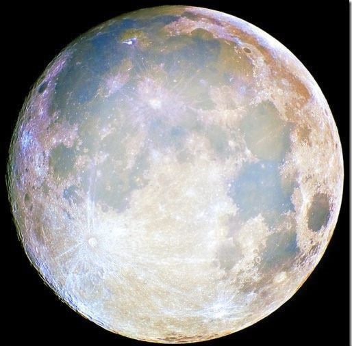 Luna llena Montaje fotografico