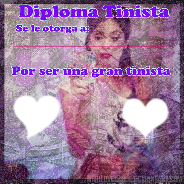 Diploma Tinista By: TinitaEdiciones Fotomontagem