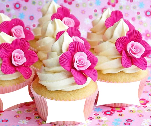 cupcakes Montaje fotografico