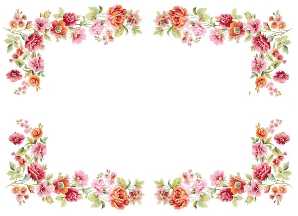 Flower frame Photomontage