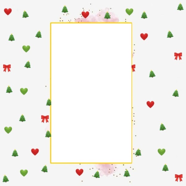 marco navideño, listones. Photo frame effect