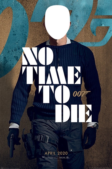 No time to die Photo frame effect