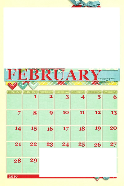 kalendar Fotomontáž