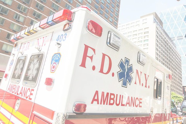 fdny ambulance Photo frame effect