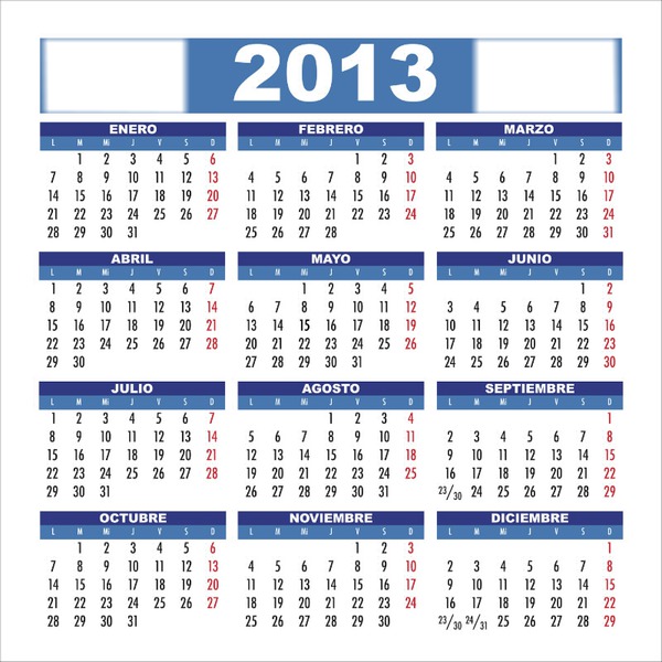 calendario 2013 argentino Fotomontáž