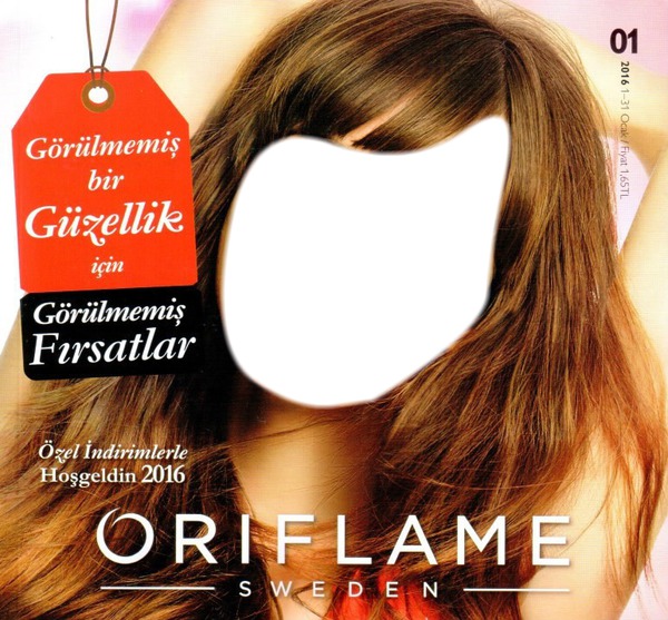 Oriflame katalog Fotomontaža