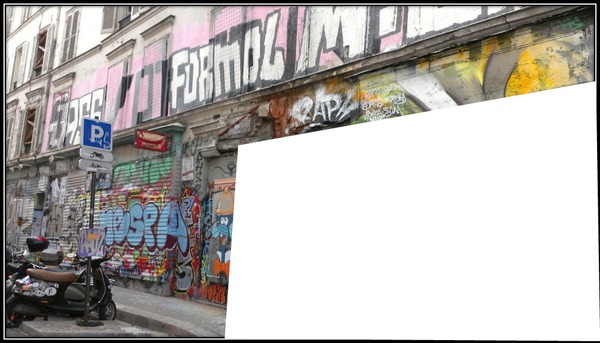 graffiti a Fotomontaggio