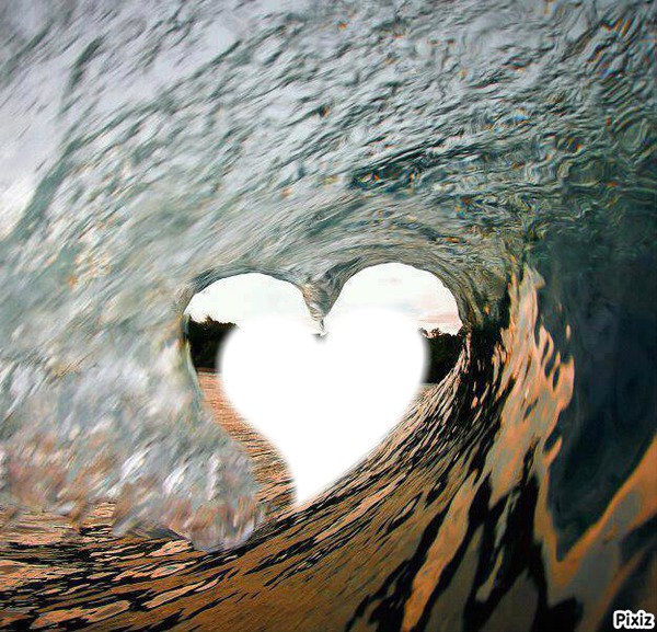 coeur de l'océan Фотомонтажа