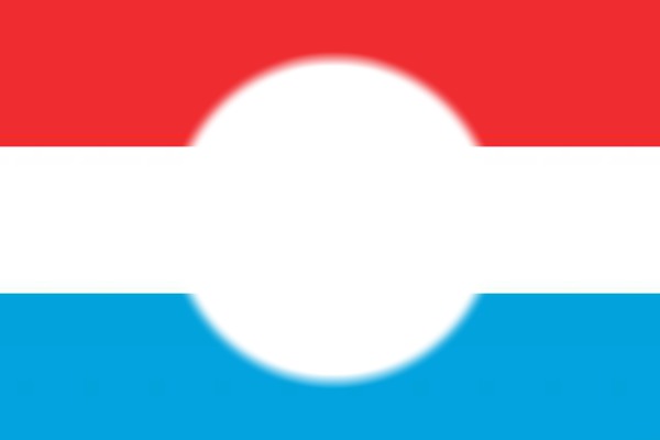 Luxembourg flag Photomontage