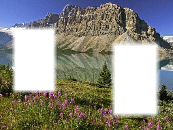 hegység táj Photo frame effect
