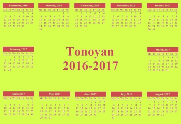 Tonoyan 2016-2017 Fotomontage