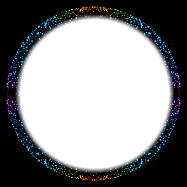 círculo neon Montaje fotografico