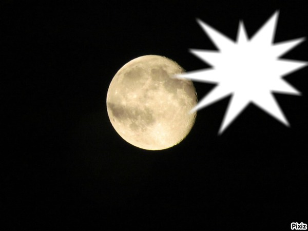 la lune & le soleil Photomontage